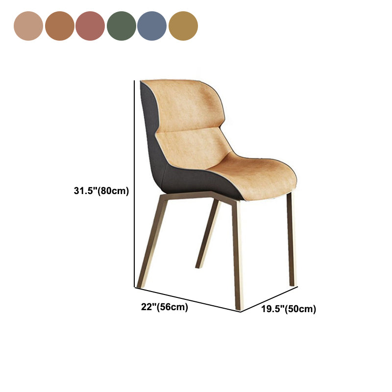 Mid Back Home Office Chair Contemporary Ergonomic Armless Task Stuhl