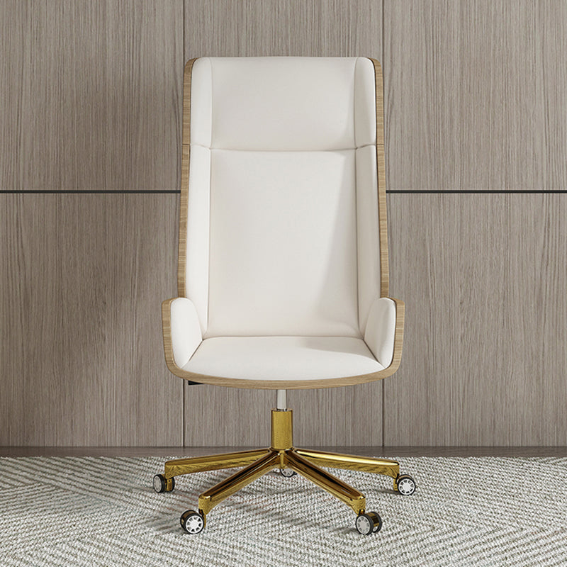 Executive Swivel Office Chair Modern High Back Desk Chair with Armless Clearhalo 'furn' 'furn_office_chair' 'Furniture' 'Office Chairs' 'Office Furniture' 'office_chair' 5379836