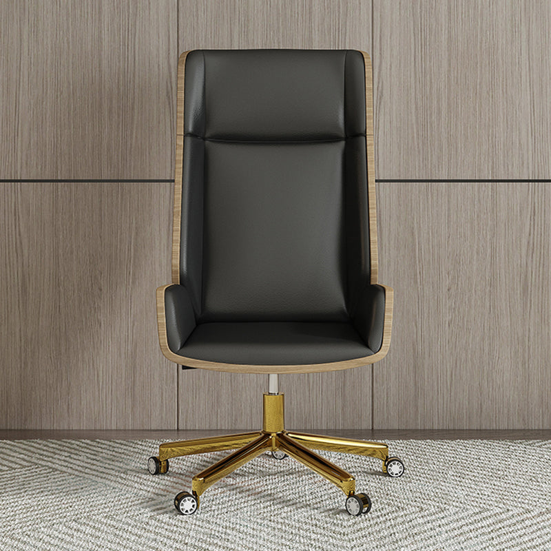 Executive Swivel Office Chair Modern High Back Desk Chair with Armless Clearhalo 'furn' 'furn_office_chair' 'Furniture' 'Office Chairs' 'Office Furniture' 'office_chair' 5379837