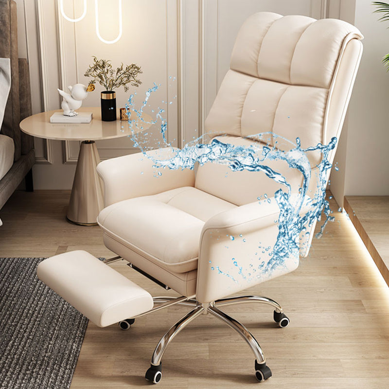 Stalen basis moderne taakstoel met gewatteerde armen High Back Computer Desk stoel