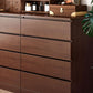 Walnut Storage Chest Modern Bedroom Storage Chest Dresser with 3 / 4 / 5 / 6 Drawers Clearhalo 'Bedroom Furniture' 'Dressers & Chests' 'dressers_chests' 'furn' 'furn_dressers_chests' 'Furniture' 5379919