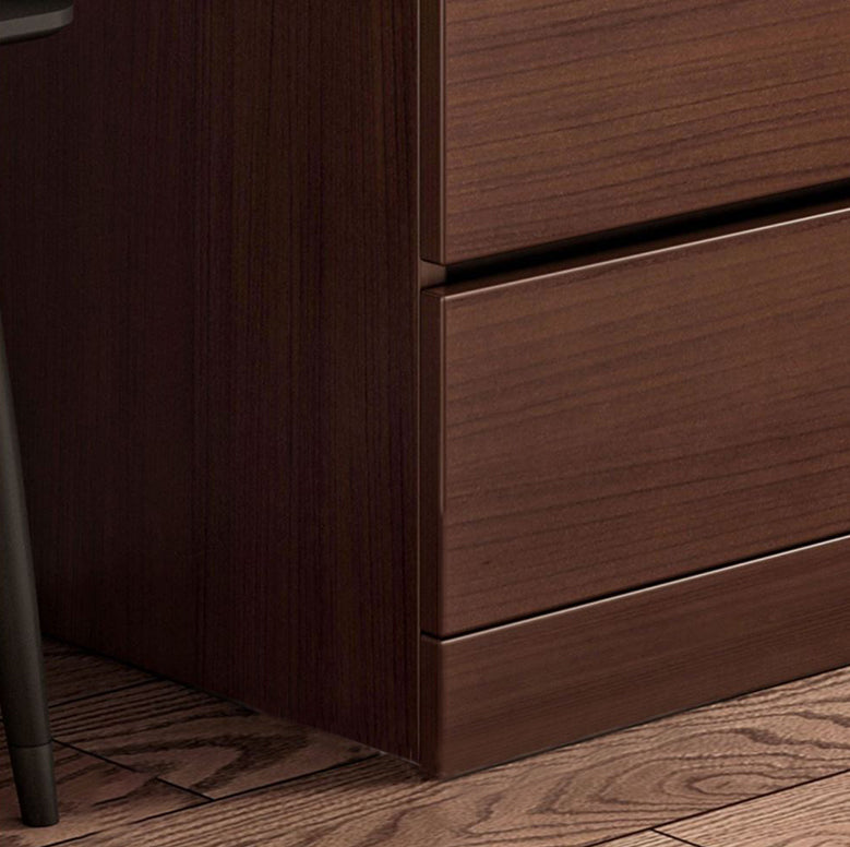 Walnut Storage Chest Modern Bedroom Storage Chest Dresser with 3 / 4 / 5 / 6 Drawers Clearhalo 'Bedroom Furniture' 'Dressers & Chests' 'dressers_chests' 'furn' 'furn_dressers_chests' 'Furniture' 5379920
