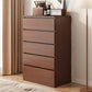 Walnut Storage Chest Modern Bedroom Storage Chest Dresser with 3 / 4 / 5 / 6 Drawers 24"L x 16"W x 43"H 5 Clearhalo 'Bedroom Furniture' 'Dressers & Chests' 'dressers_chests' 'furn' 'furn_dressers_chests' 'Furniture' 5379923