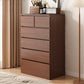 Walnut Storage Chest Modern Bedroom Storage Chest Dresser with 3 / 4 / 5 / 6 Drawers 24"L x 16"W x 43"H 6 Clearhalo 'Bedroom Furniture' 'Dressers & Chests' 'dressers_chests' 'furn' 'furn_dressers_chests' 'Furniture' 5379924