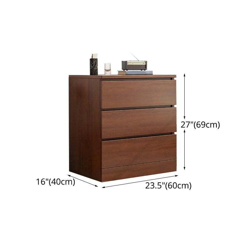 Walnut Storage Chest Modern Bedroom Storage Chest Dresser with 3 / 4 / 5 / 6 Drawers Clearhalo 'Bedroom Furniture' 'Dressers & Chests' 'dressers_chests' 'furn' 'furn_dressers_chests' 'Furniture' 5379925