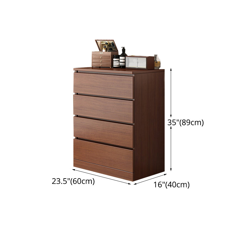 Walnut Storage Chest Modern Bedroom Storage Chest Dresser with 3 / 4 / 5 / 6 Drawers Clearhalo 'Bedroom Furniture' 'Dressers & Chests' 'dressers_chests' 'furn' 'furn_dressers_chests' 'Furniture' 5379926