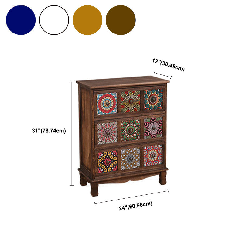 Brown Storage Chest Traditional Style Wooden Storage Chest Dresser with Drawers Clearhalo 'Bedroom Furniture' 'Dressers & Chests' 'dressers_chests' 'furn' 'furn_dressers_chests' 'Furniture' 5379992