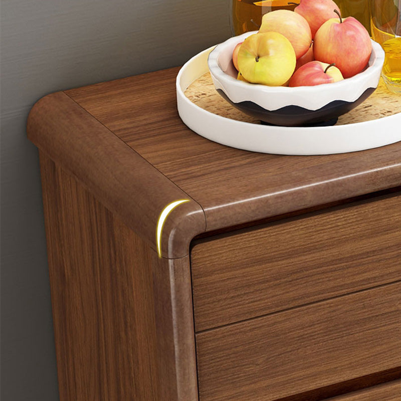 Houten bruine opbergkast moderne stijl opbergkast dressoir met laden