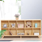 Contemporary Pine Wood Bookshelf Closed Back Bookcase for Home Office