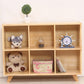 Contemporary Pine Wood Bookshelf Closed Back Bookcase for Home Office