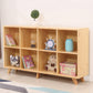 Contemporary Pine Wood Bookshelf Closed Back Bookcase for Home Office