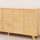 Contemporary Pine Wood Bookshelf Closed Back Bookcase for Home Office