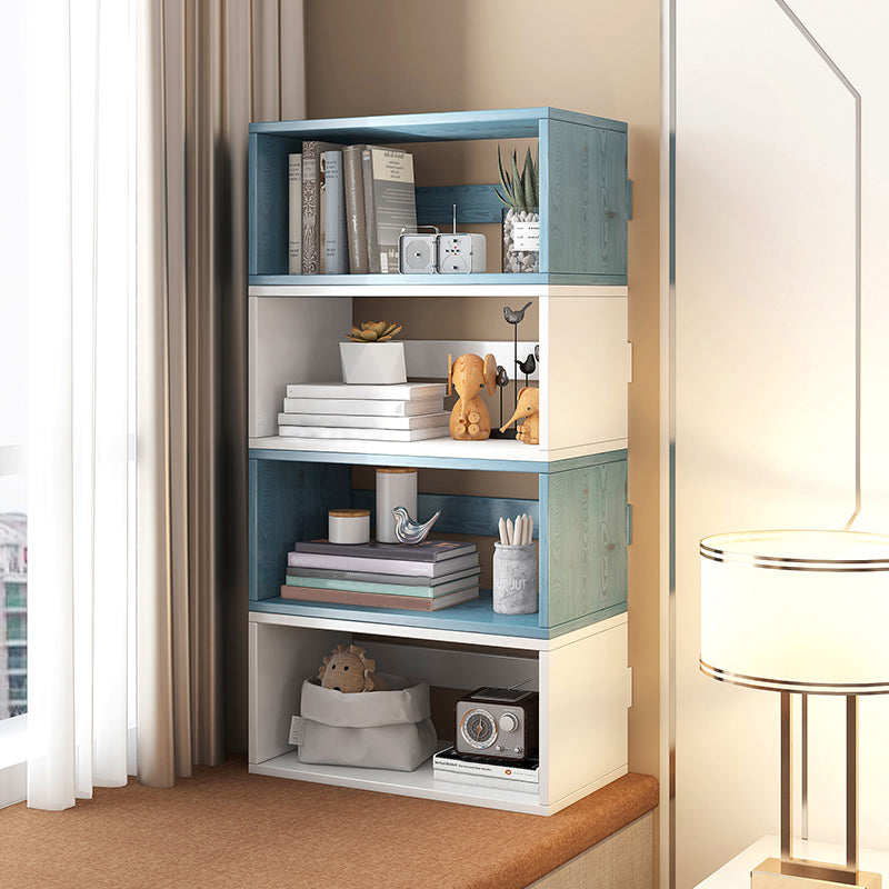 Contemporary Engineer Wood Bookshelf Open Back Bookcase,17.7"L x 7.9"W x 11"H Clearhalo 'Bookcases' 'furn' 'furn_bookcases' 'Furniture' 'Office Furniture' 5380139