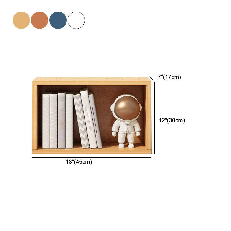 Contemporary Engineer Wood Bookshelf Closed Back Bookcase,18"L x 7"W x 12"H