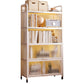Modern Style Bookshelf Metal Closed Back Bookcase with Door for Office 31.5"L x 10.6"W x 70.9"H White Clearhalo 'Bookcases' 'furn' 'furn_bookcases' 'Furniture' 'Office Furniture' 5380173