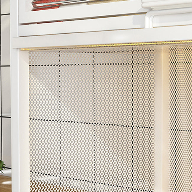 Modern Style Bookshelf Metal Closed Back Bookcase with Door for Office Clearhalo 'Bookcases' 'furn' 'furn_bookcases' 'Furniture' 'Office Furniture' 5380174