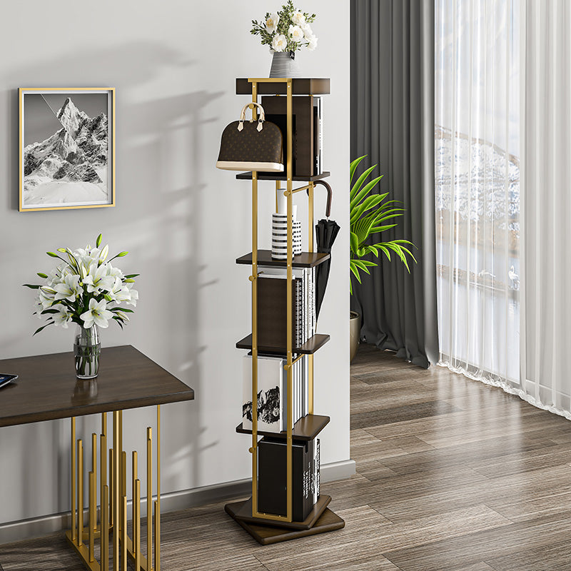 Modern Style Metal Bookshelf Open Back Bookcase for Home Office