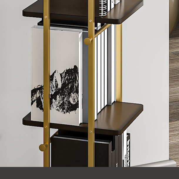 Modern Style Metal Bookshelf Open Back Bookcase for Home Office