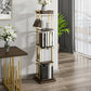 Modern Style Metal Bookshelf Open Back Bookcase for Home Office