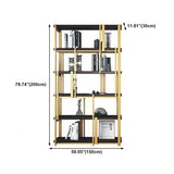 Libris de style contemporain Metal Bibliothèque à l'arrière pour le bureau à domicile