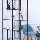 Scaffale moderno a pavimento in ferro Scaffale per libri Etagere largo 12 pollici