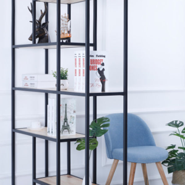 Scaffale moderno a pavimento in ferro Scaffale per libri Etagere largo 12 pollici