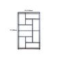 Scaffale moderno a pavimento in ferro Scaffale per libri Etagere largo 12 pollici