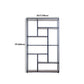 Scaffale moderno a pavimento in ferro Scaffale per libri Etagere largo 12 pollici