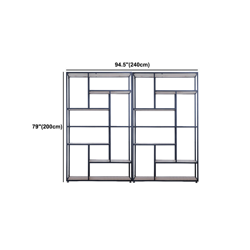 Scaffale moderno a pavimento in ferro Scaffale per libri Etagere largo 12 pollici