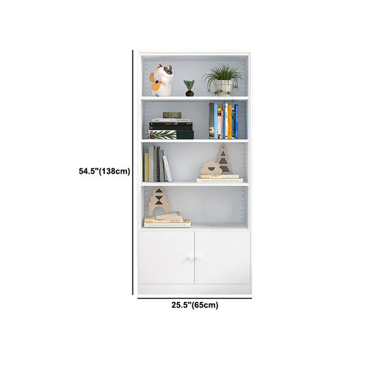 Closed Back Steel Bookshelf Modern Home Living Room Bedroom Standard Bookcase