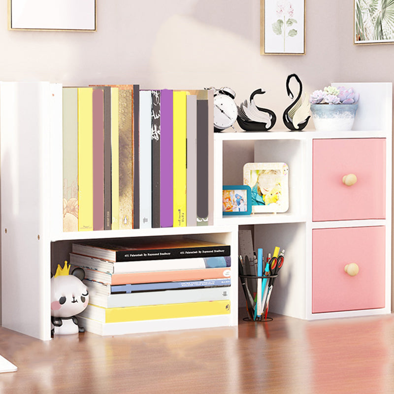 Estantería moderna de madera de ingeniería, estantería geométrica para cualquier habitación, 14 "H x 7" W