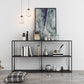 Rectangle Open Black Bookshelf Modern Metal Storage Bookcase