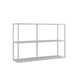 Rectangle Open Black Bookshelf Modern Metal Storage Bookcase