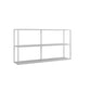Rectangle Open Black Bookshelf Modern Metal Storage Bookcase
