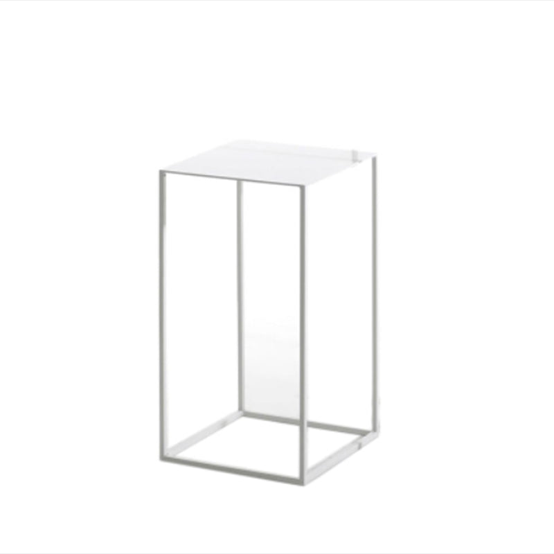 Rectangle Open Black Bookshelf Modern Metal Storage Bookcase