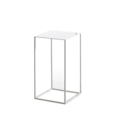 Rectangle Open Black Bookshelf Modern Metal Storage Bookcase