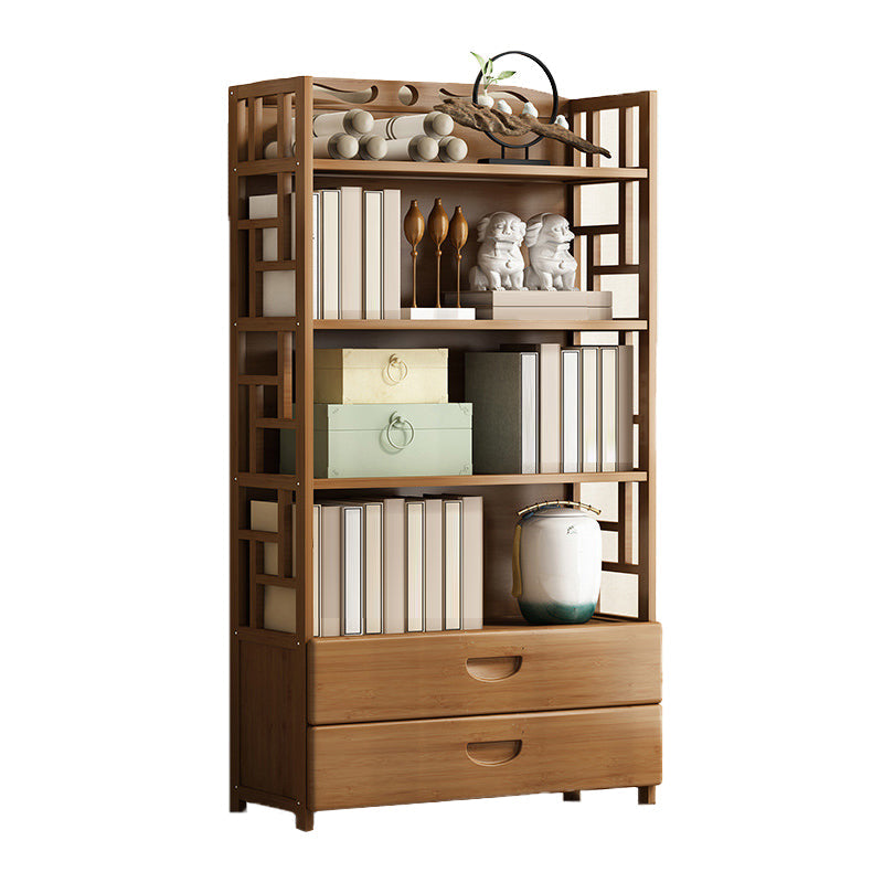 Modern Bamboo Bookcase Standard 11-inch Wide Home Book Shelf
