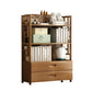 Modern Bamboo Bookcase Standard 11-inch Wide Home Book Shelf