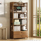 Modern Bamboo Bookcase Standard 11-inch Wide Home Book Shelf