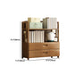 Modern Bamboo Bookcase Standard 11-inch Wide Home Book Shelf