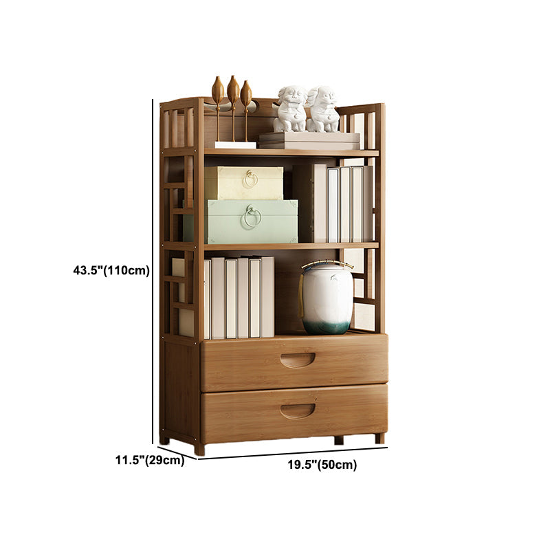 Modern Bamboo Bookcase Standard 11-inch Wide Home Book Shelf