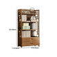 Modern Bamboo Bookcase Standard 11-inch Wide Home Book Shelf