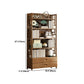 Modern Bamboo Bookcase Standard 11-inch Wide Home Book Shelf