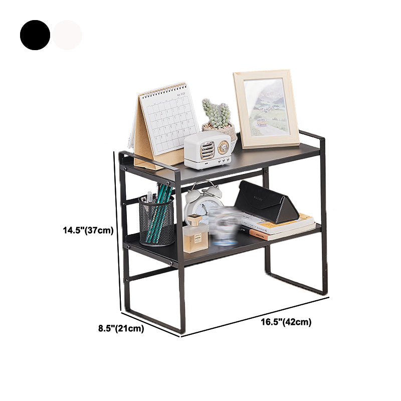 Estantería moderna de metal, estantería geométrica para cualquier habitación, 8.5 "W