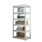 Open Metal Bookshelf Modern Home Office Rectangular Bookcase 47"L x 16"W x 63"H 6 Clearhalo 'Bookcases' 'furn' 'furn_bookcases' 'Furniture' 'Office Furniture' 5380505