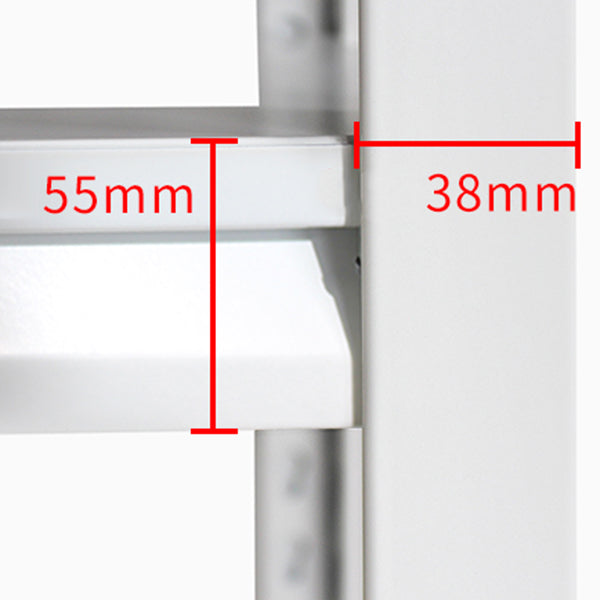 Open Metal Bookshelf Modern Home Office Rectangular Bookcase Clearhalo 'Bookcases' 'furn' 'furn_bookcases' 'Furniture' 'Office Furniture' 5380515