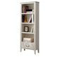 Solid Wood Closed Back Bookshelf Nordic Standard Bookcase with Shelves