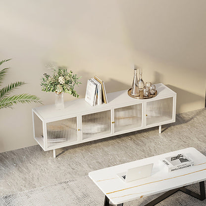 Consola de televisión de estilo industrial de almacenamiento de almacenamiento de TV de 19.69 "con puertas con puertas