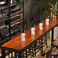 Rectangle Wood Bar Dining Table Modern Bar Table with Trestle Base Clearhalo 'Bar Furniture' 'Bar Tables' 'bar_tables' 'furn' 'furn_bar_tables' 'Furniture' 'Kitchen & Dining Furniture' 5380826