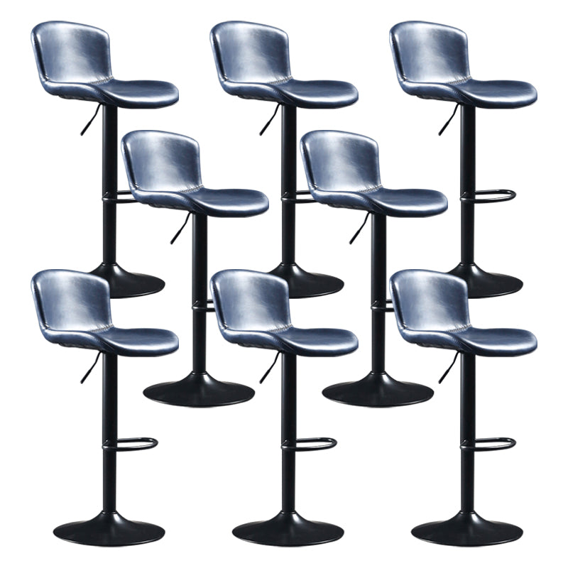 スイベルレザーカウンターバースツールを備えた屋内調整可能なカウンターハイイトスツール